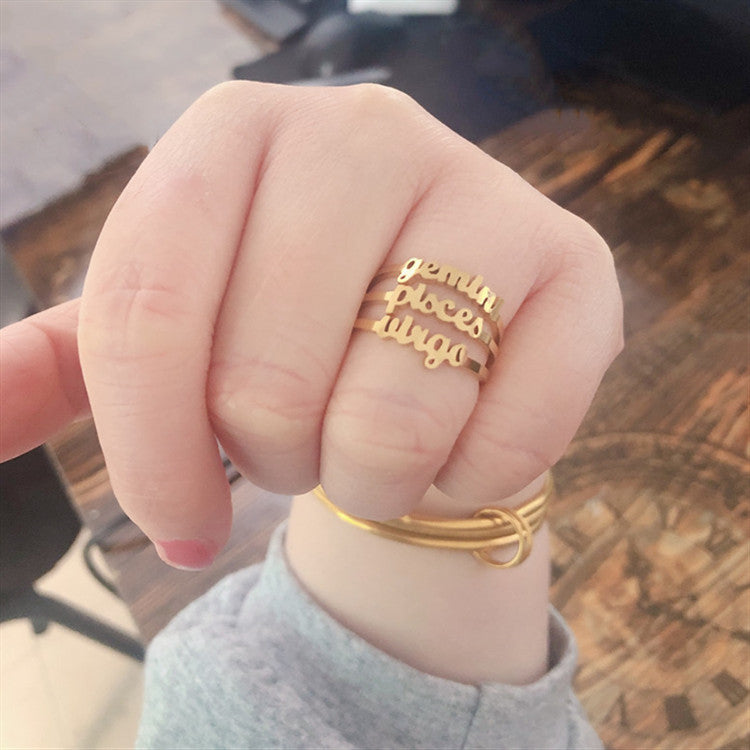 Zodiac Sign Rings
