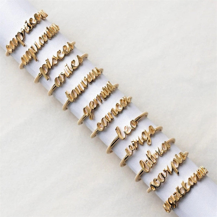 Zodiac Sign Rings
