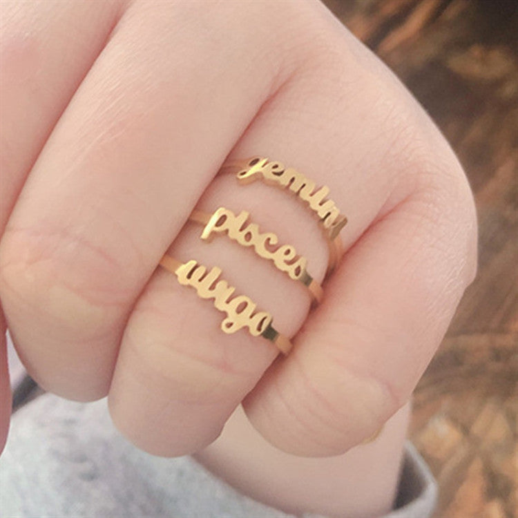 Zodiac Sign Rings